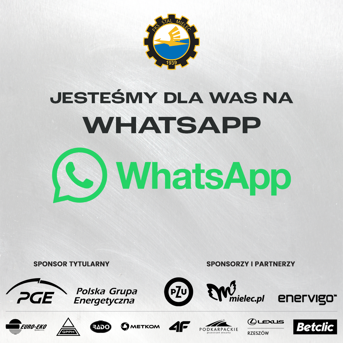 FKS Stal Mielec S.A. z kanałem na WhatsApp